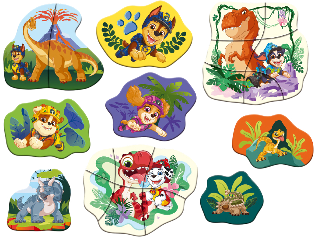 Магнітні пазли Paw Patrol Динозаври на острові, 20 елементів