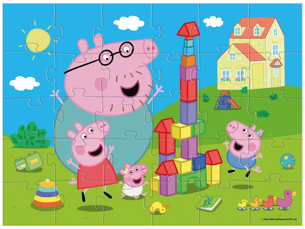 Пазл Peppa Pig Время с Папой Свином, 30 элементов