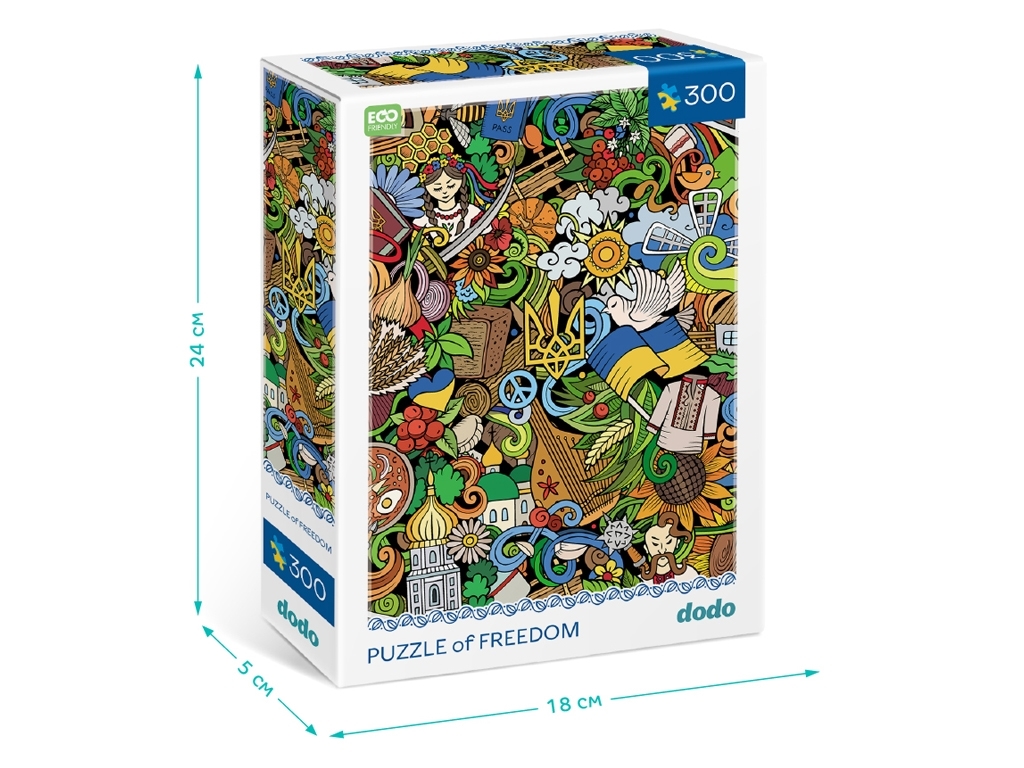 Пазл Украинское настроение, 300 элементов, DoDo 300587