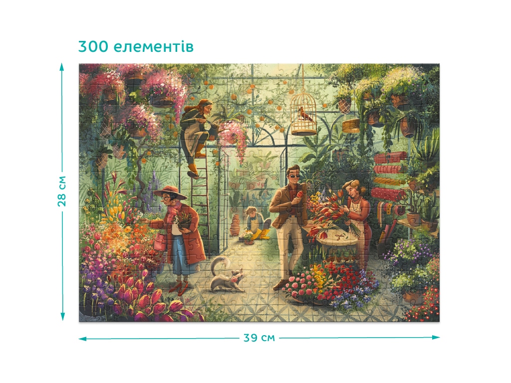 Пазл Цветочный магазин, 300 элементов, DoDo