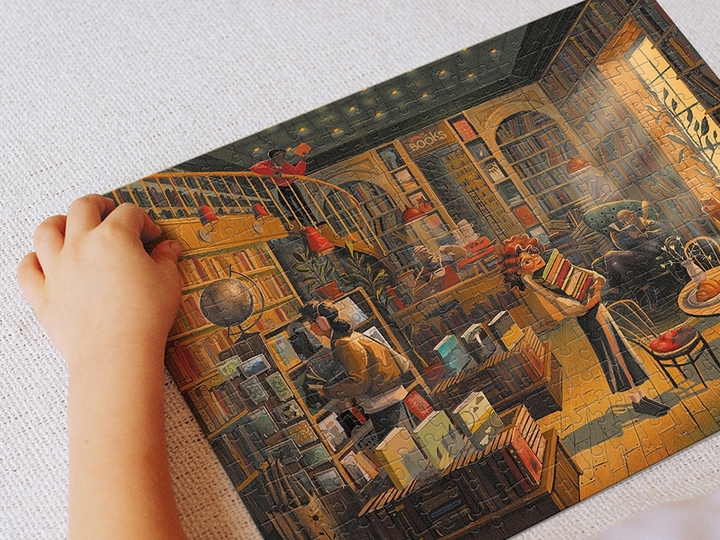 Пазл Книжный магазин, DoDo 300602
