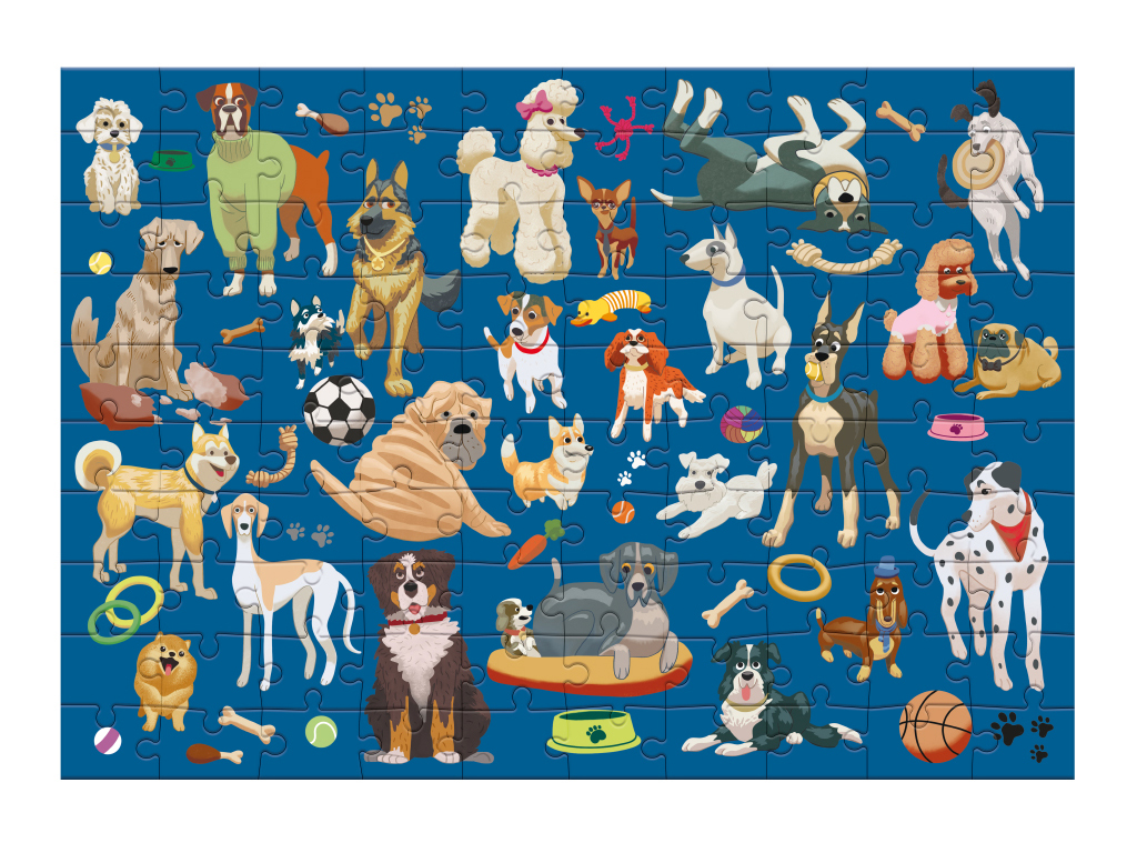 Пазл Профессии, Собачьи будни, 100 элементов, DoDo
