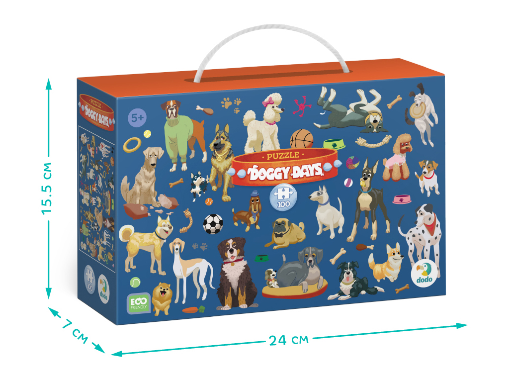 Пазл Профессии, Собачьи будни, 100 элементов, DoDo