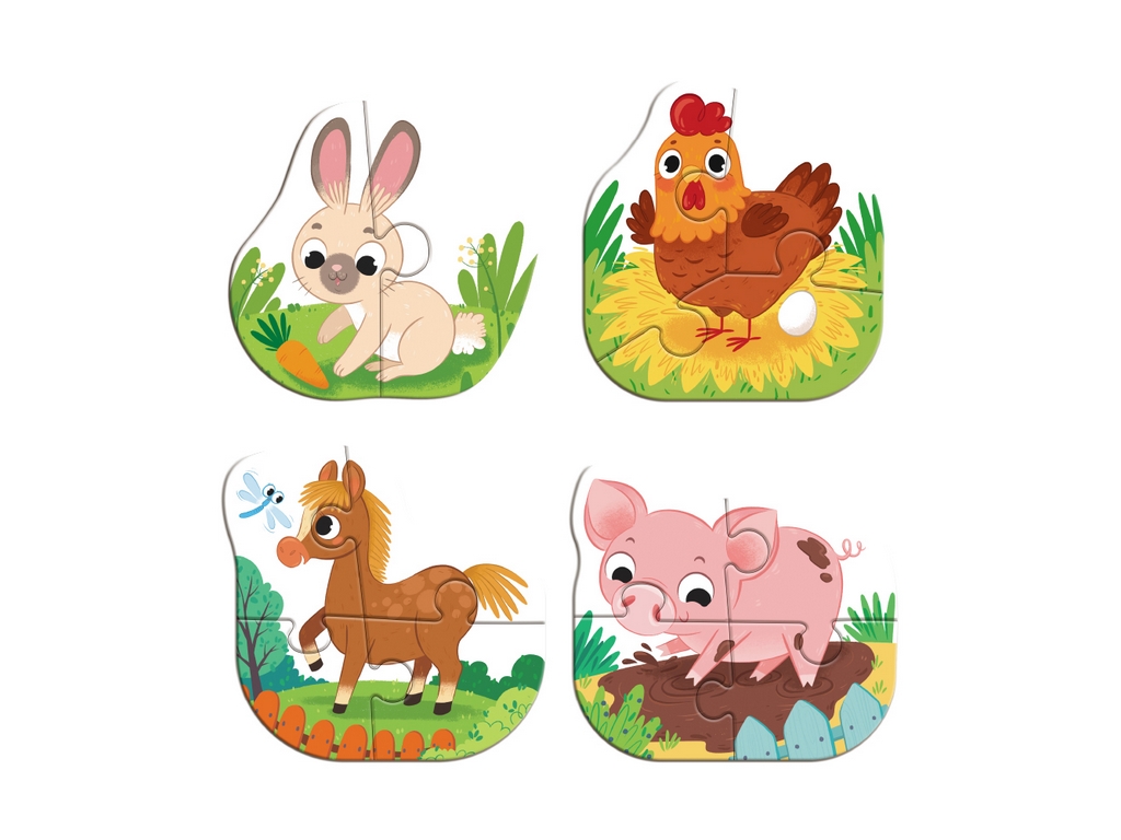 Пазл 4в1 Baby puzzle, Сільські тварини, DoDo