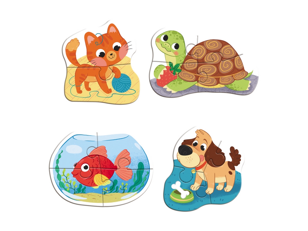 Пазл 4в1 Baby puzzle, Домашние животные, DoDo