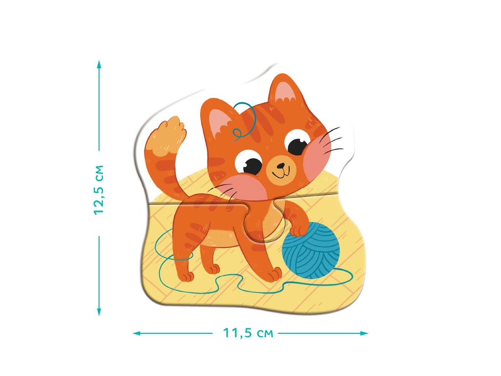 Пазл 4в1 Baby puzzle, Домашние животные, DoDo