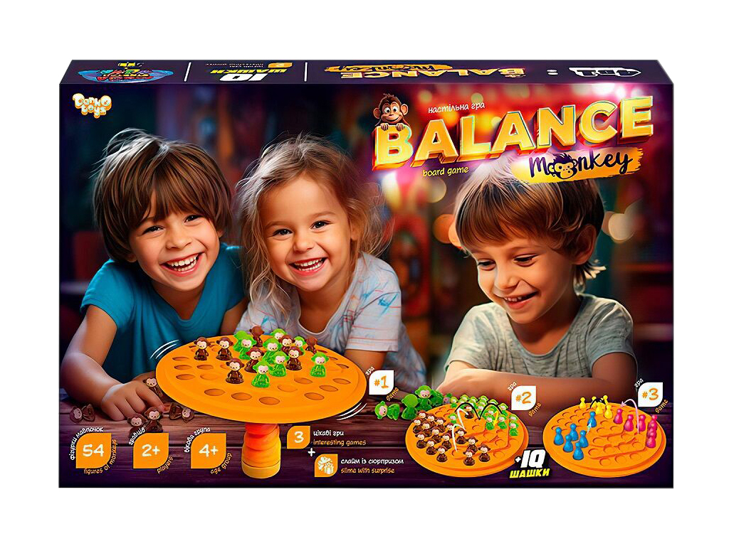 Настільна розвиваюча гра Balance Monkey велика, Danko Toys