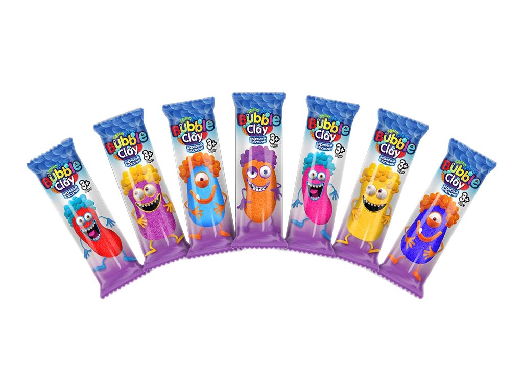 Тісто для ліплення BUBBLE CLAY у брикетах, Danko Toys