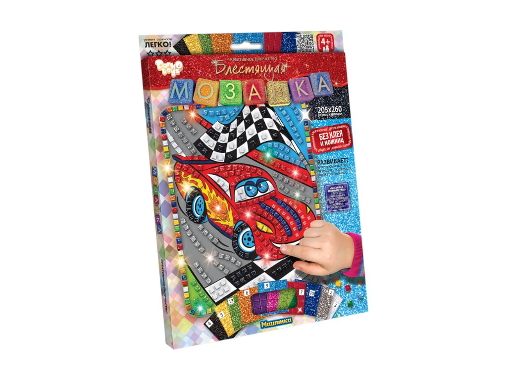 Набор для творчества Блестящая мозаика, Danko Toys