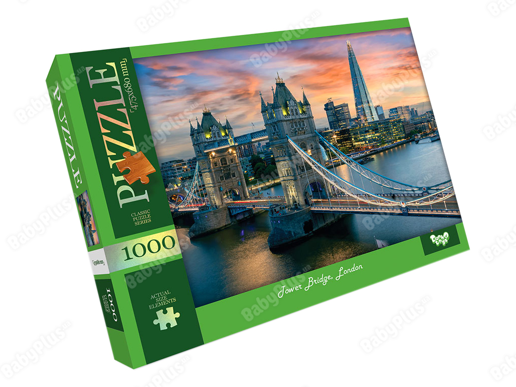 Пазлы Тауэрский мост, Лондон, 1000 элементов, Danko Toys