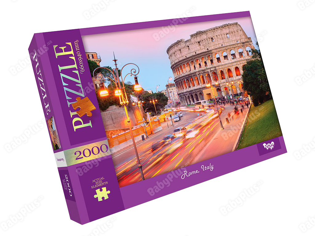 Пазли Rome Italy, 2000 елементів 66x94 см, Danko Toys