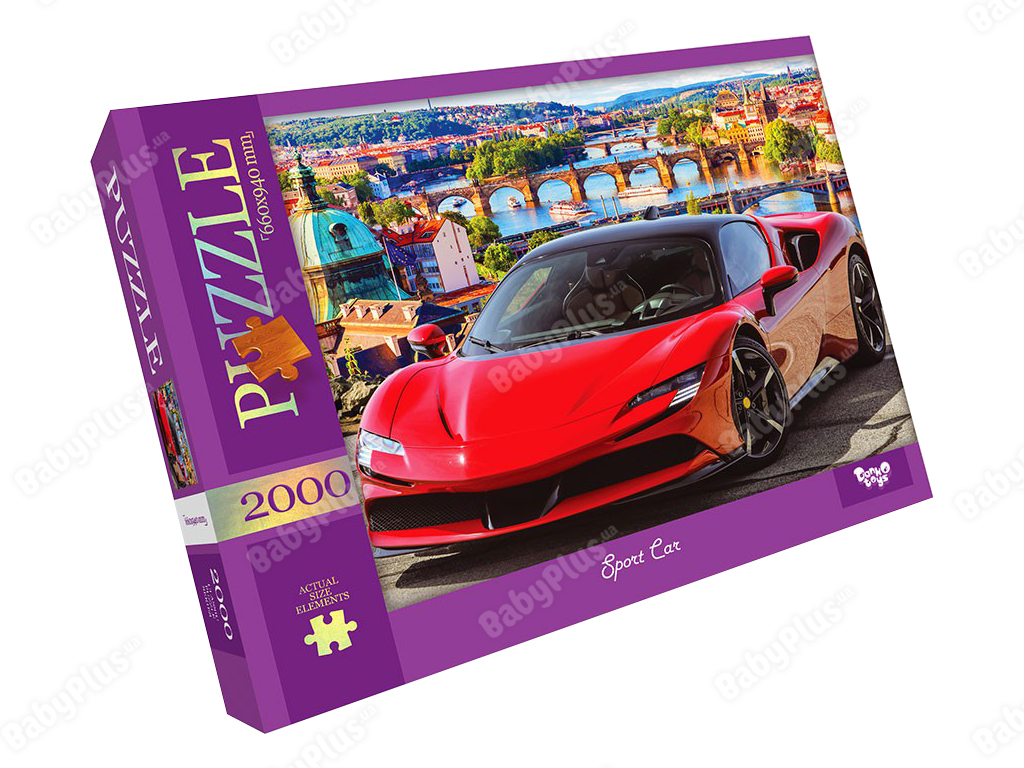 Пазлы Sport Car, 2000 элементов 66x94 см, Danko Toys