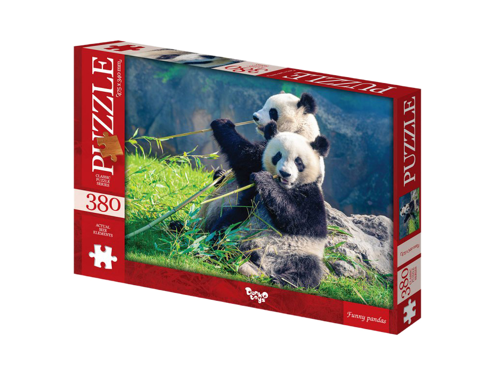 Пазлы Funny pandas, 380 элементов, Danko Toys