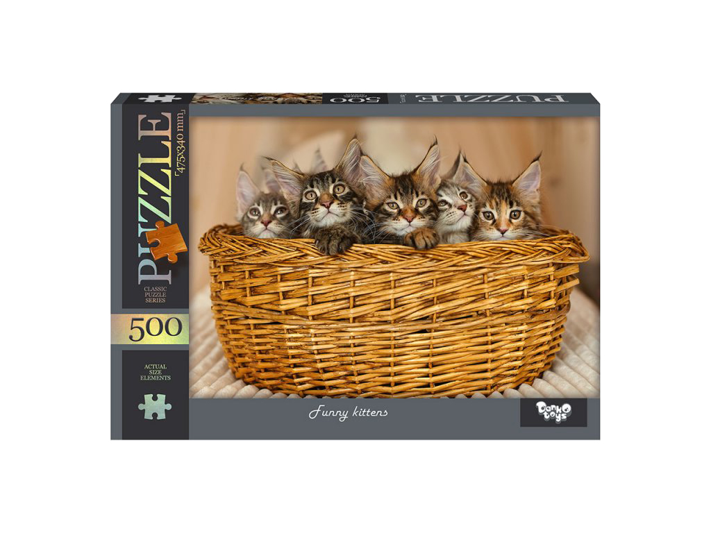 Пазлы Смешные котята, 500 элементов, Danko Toys