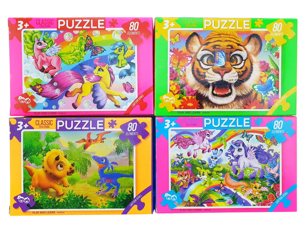 Пазли 80 елементів, Danko Toys C80; (ціна за 1шт)