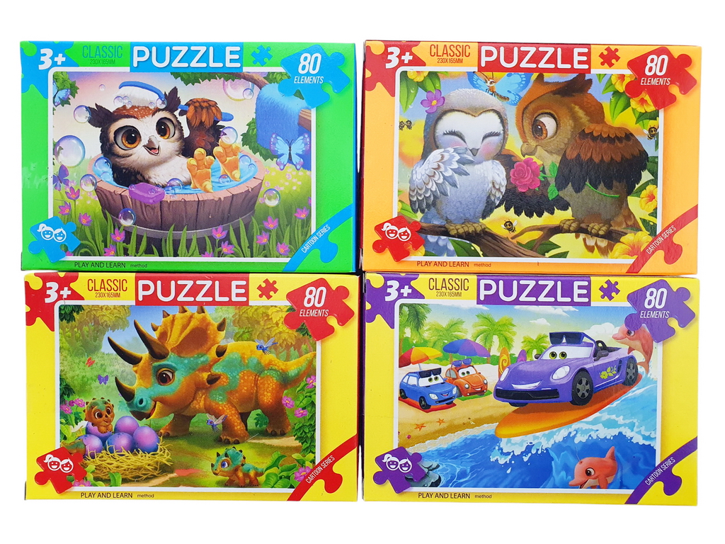 Пазли 80 елементів, Danko Toys C80; (ціна за 1шт)