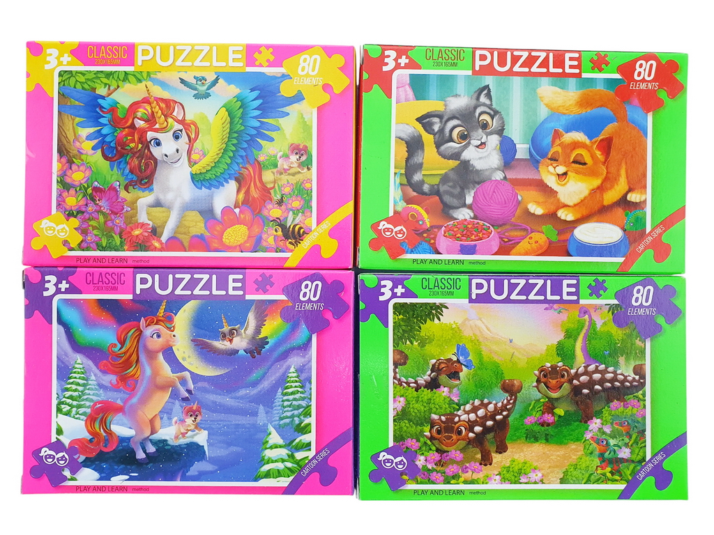 Пазли 80 елементів, Danko Toys C80; (ціна за 1шт)
