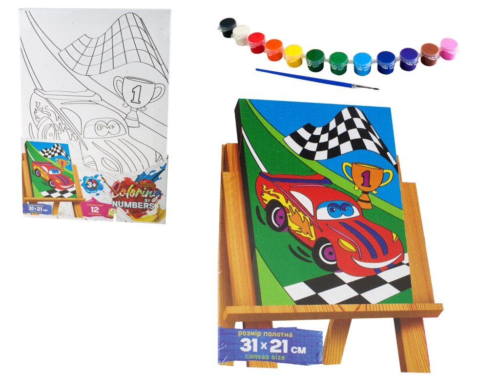 Набор для творчества Раскраска по номерам Coloring by numbers 31х21 см, Danko Toys