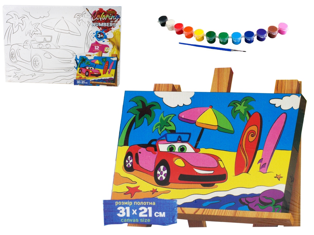 Набор для творчества Раскраска по номерам Coloring by numbers 31х21 см, Danko Toys