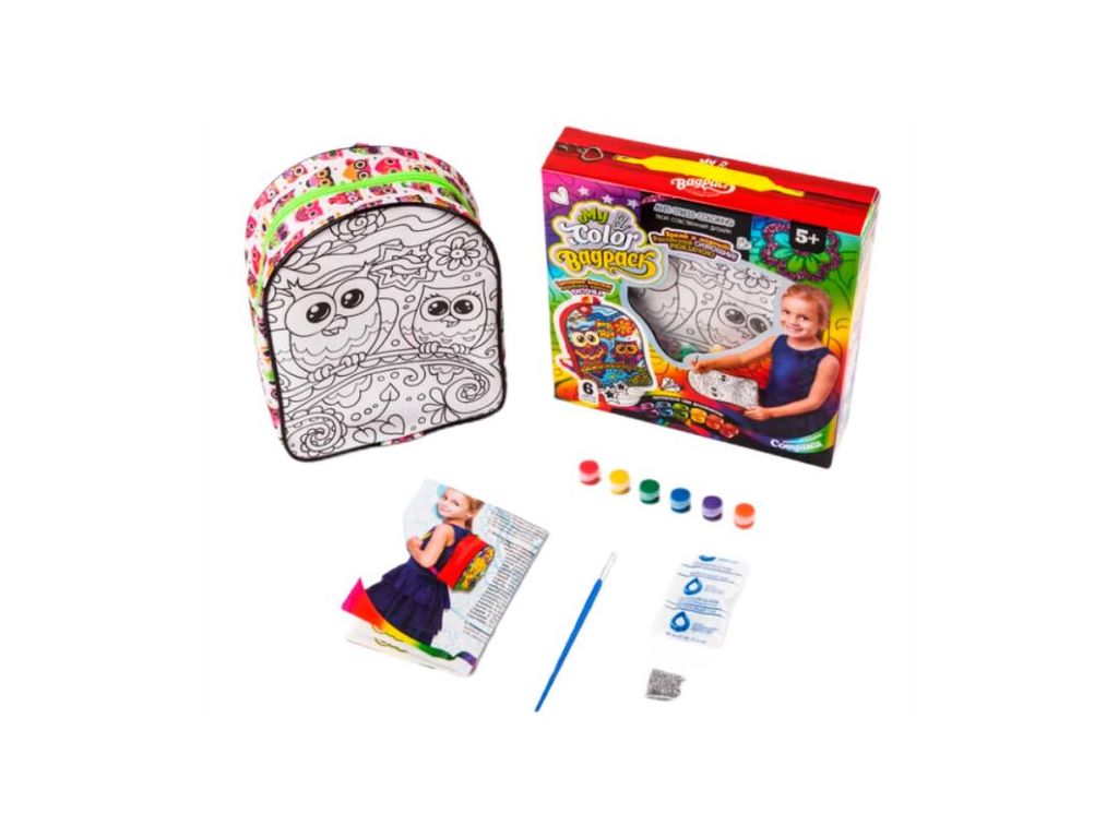 Набір для творчості Рюкзачок-розмальовка My color BagPack, Danko Toys