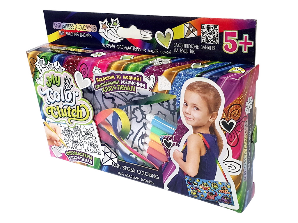 Набір креативної творчості My Color Clutch клатч-пенал-розмальовка, Danko Toys