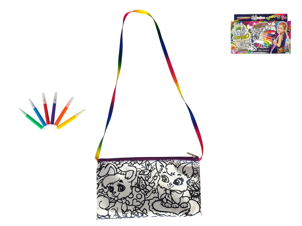 Набір креативної творчості My Color Clutch клатч-пенал-розмальовка, Danko Toys