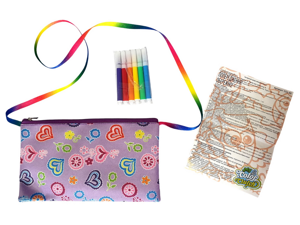 Набір креативної творчості My Color Clutch клатч-пенал-розмальовка, Danko Toys