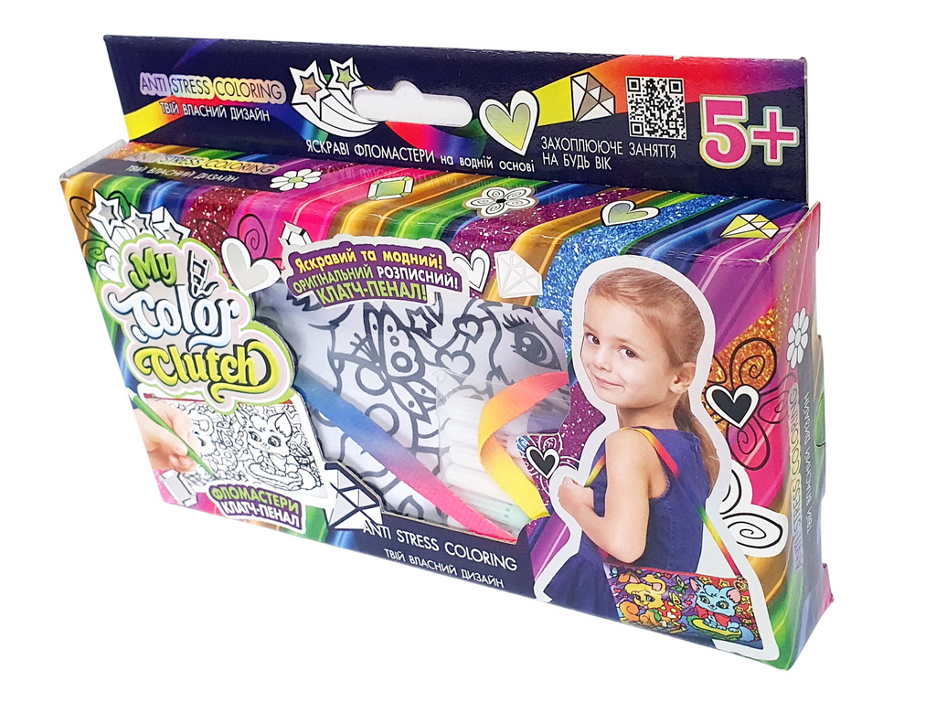 Набір креативної творчості My Color Clutch клатч-пенал-розмальовка, Danko Toys