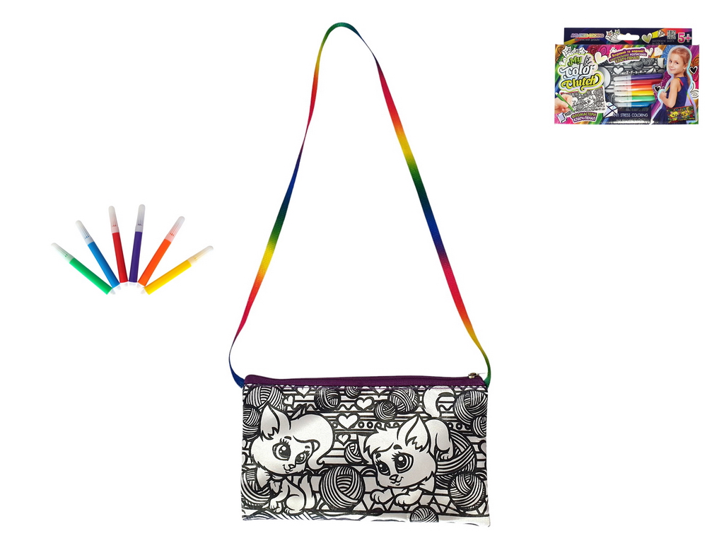 Набір креативної творчості My Color Clutch клатч-пенал-розмальовка, Danko Toys