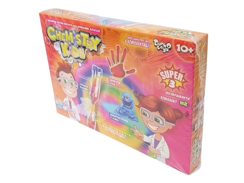 Безопасный образовательный набор для проведения опытов CHEMISTRY KIDS, Danko Toys