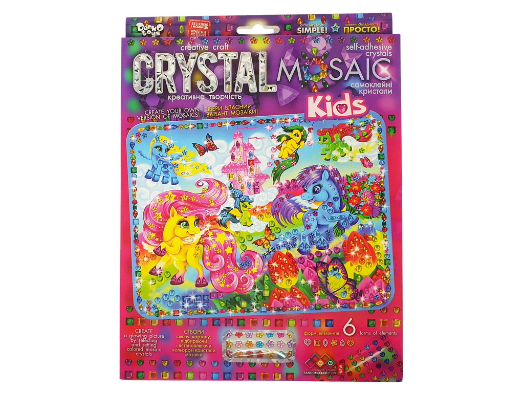 Комплект для творчості CRYSTAL MOSAIC KIDS, Danko Toys