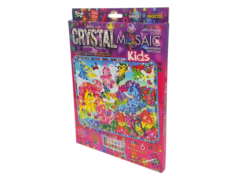 Комплект для творчості CRYSTAL MOSAIC KIDS, Danko Toys