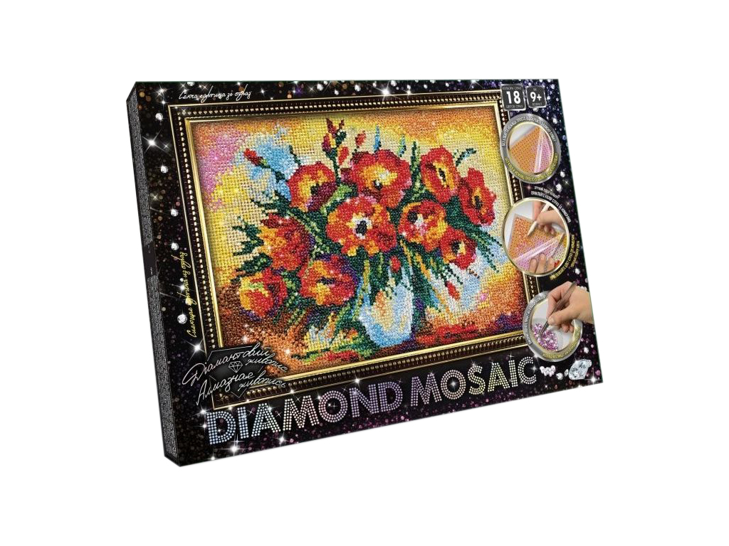 Креативное творчество Бриллиантовая живопись DIAMOND MOSAIC малый, Danko Toys