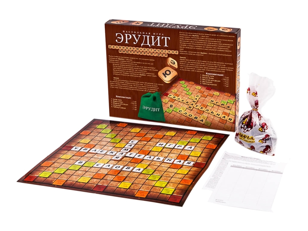 Настільна гра велика Ерудит, Danko Toys