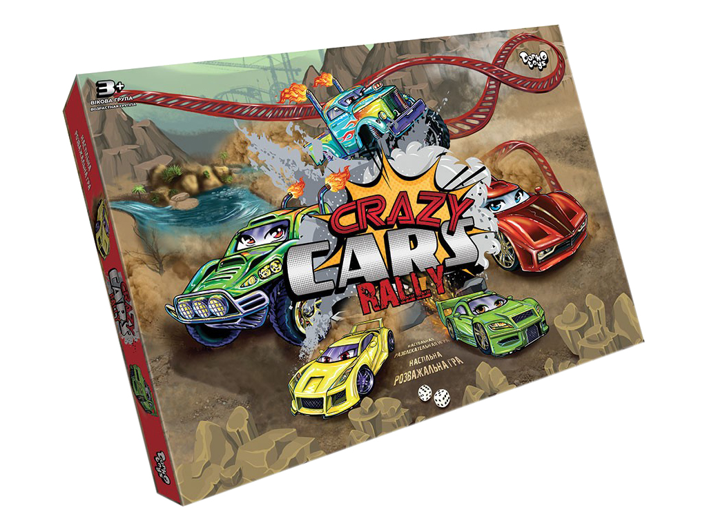 Настільна гра Crazy Cars Rally, Danko Toys
