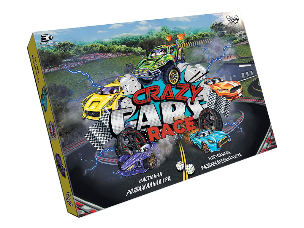 Настільна гра Crazy Cars Race, Danko Toys