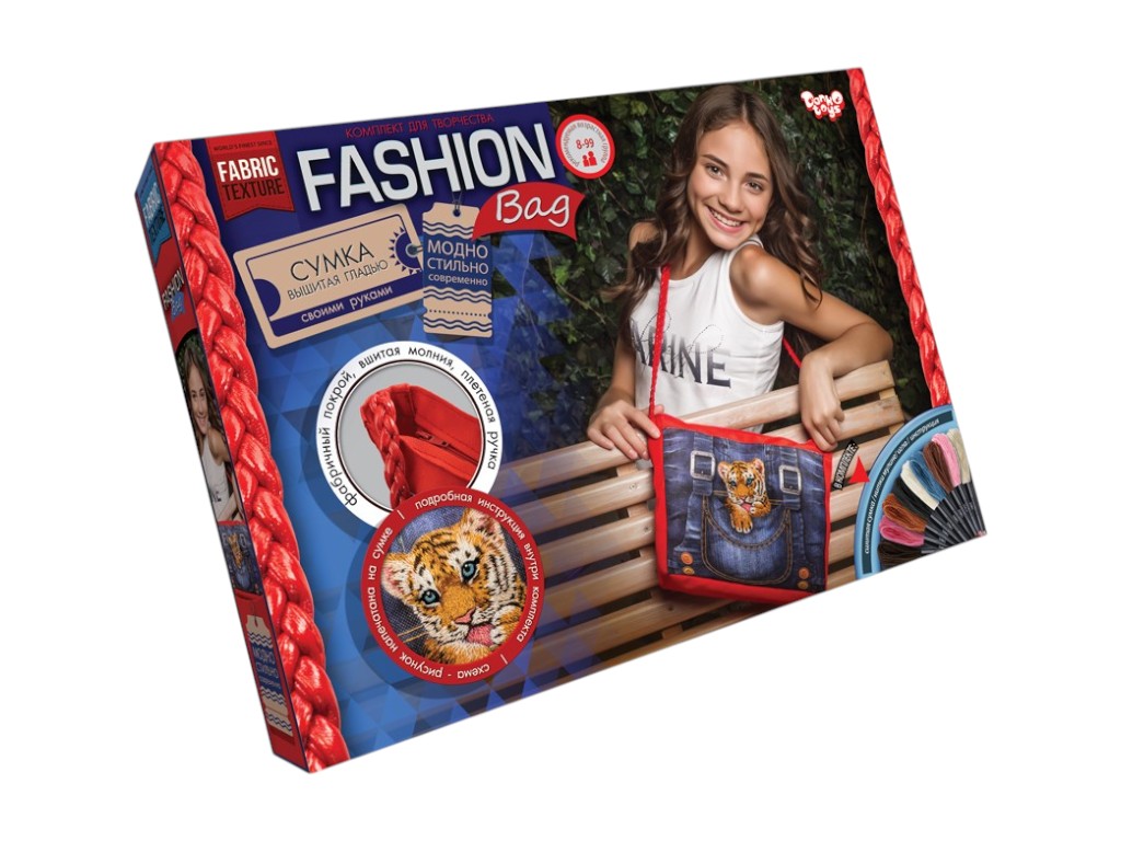 Набір для творчості Вишивка муліне гладдю Fashion Bag, Danko Toys