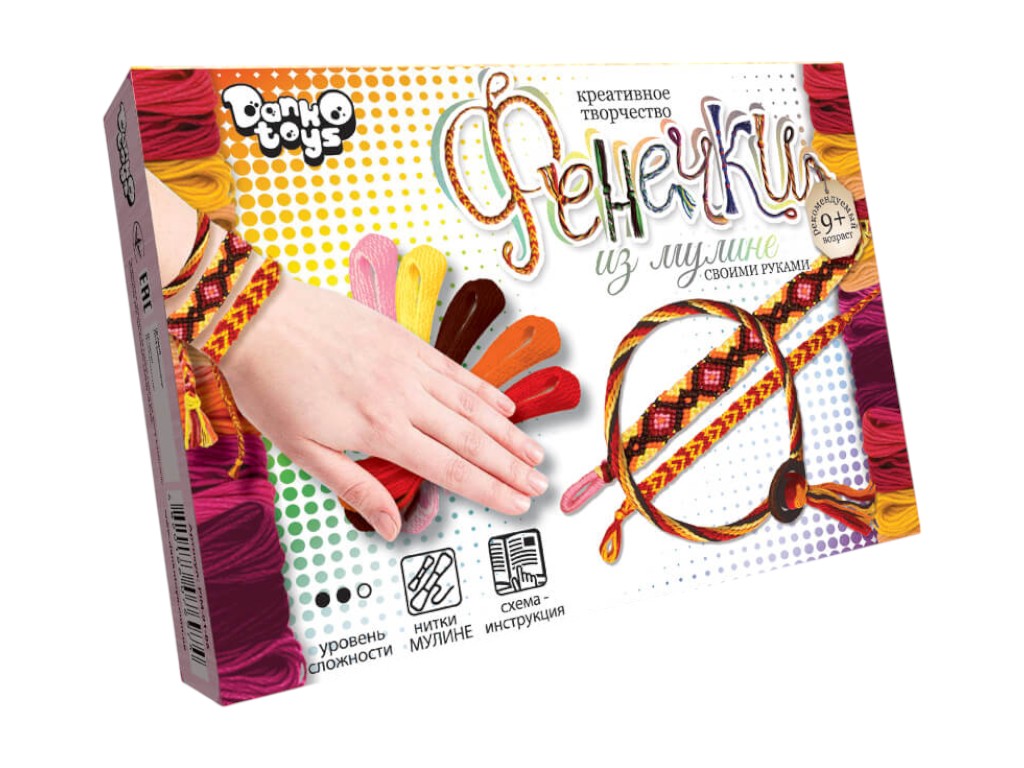 Набір для творчості Фенечки з муліне, Danko Toys