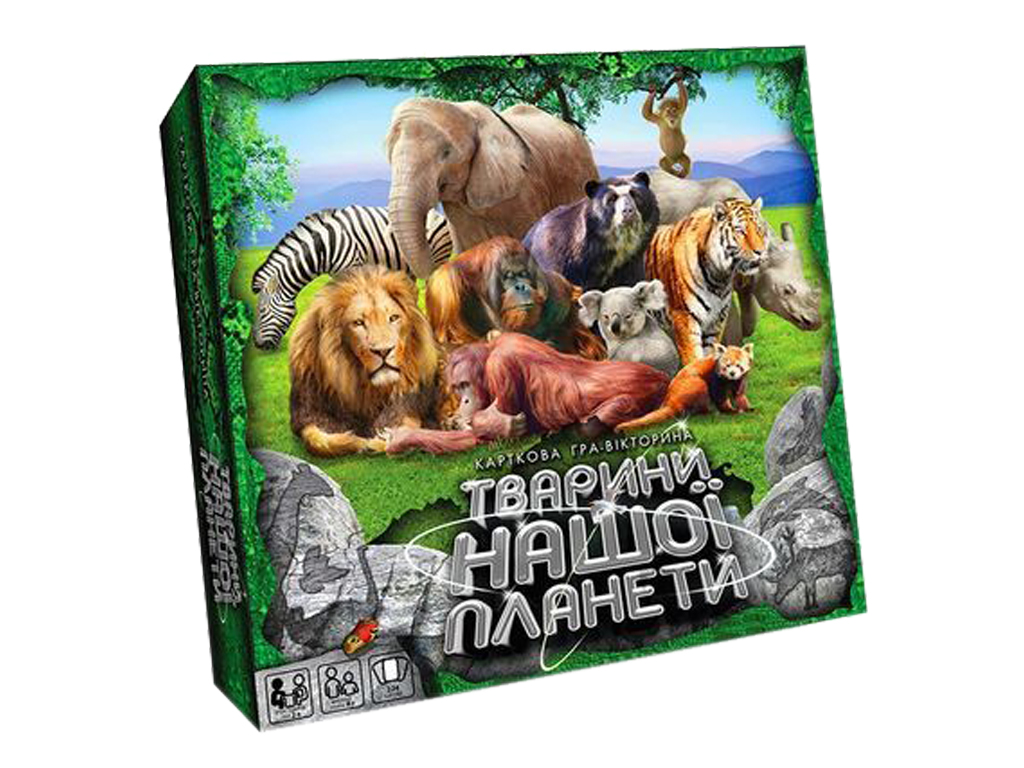 Гра велика настільна Тварини нашої планети 2, Danko Toys