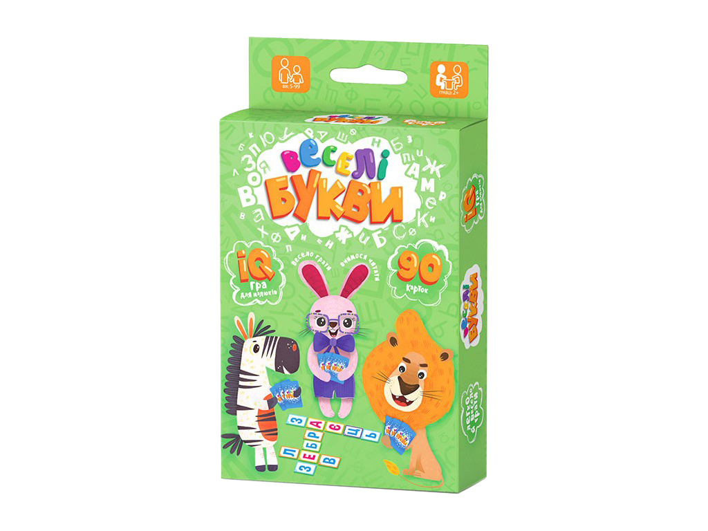 Настільна гра Веселі літери, Danko Toys