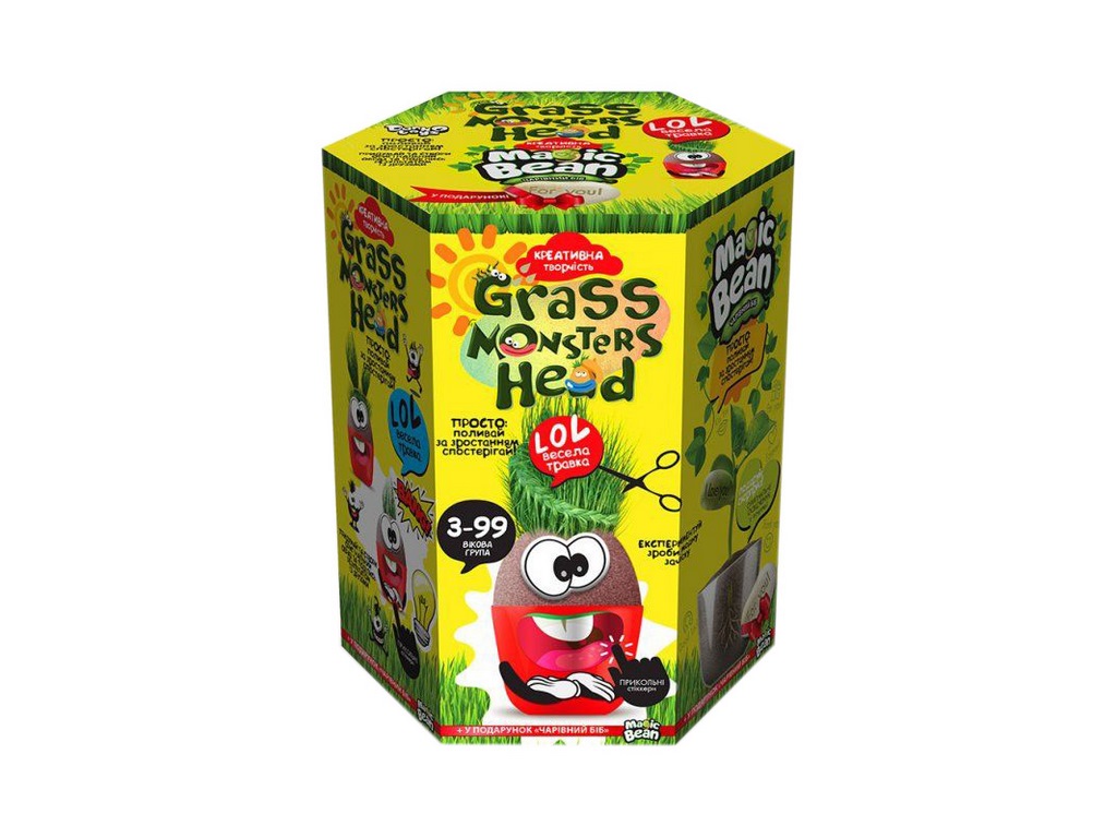 Набор для творчества GRASS MONSTERS HEAD, Danko Toys