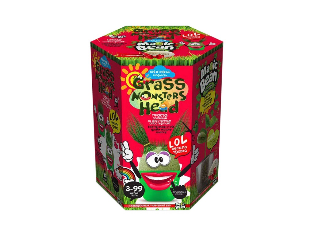 Набор для творчества GRASS MONSTERS HEAD, Danko Toys