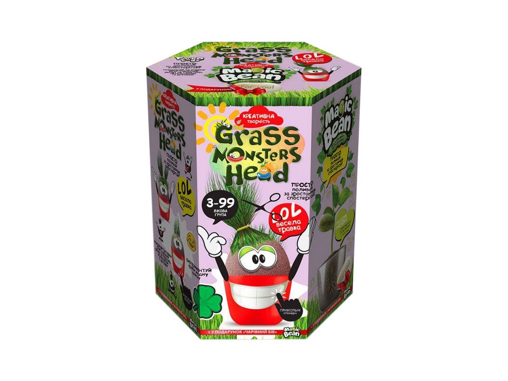 Набор для творчества GRASS MONSTERS HEAD, Danko Toys