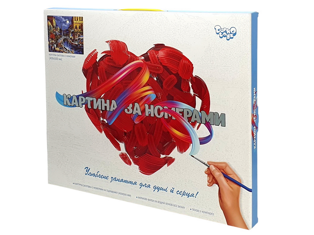Набор для творчества Картина по номерам на полотне 50х40см Венеция, Danko Toys