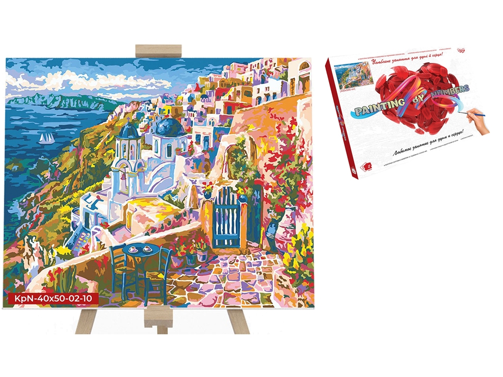 Набор для творчества Картина по номерам Город на вершине 40X50 см, Danko Toys