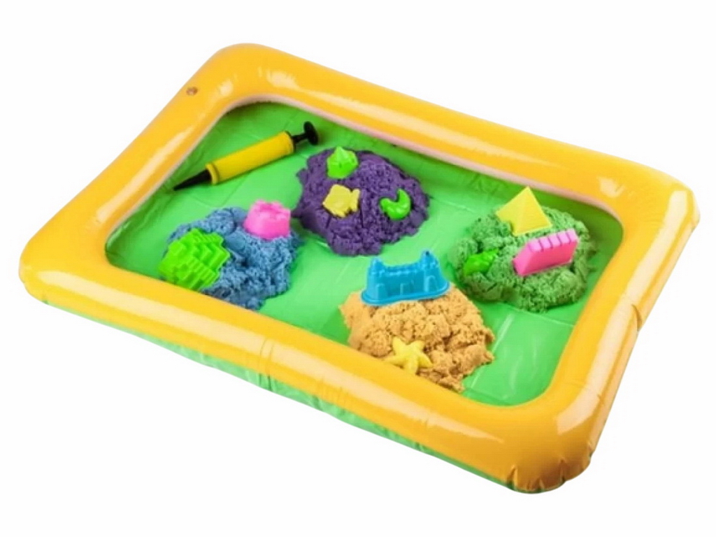 Набор для творчества с кинетическим песком KidSand KS-02-01U, 1600 г, Danko Toys
