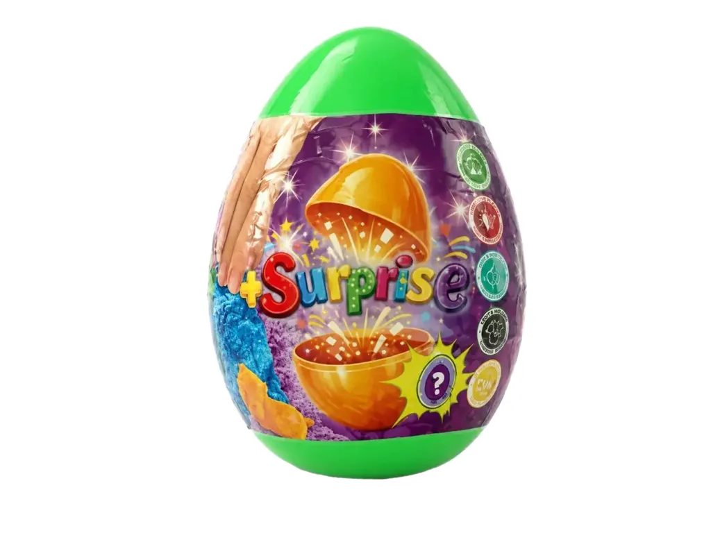 Кинетический песок KidSand яйцо 400 грамм. Danko Toys KS-06-01 (цена за 1 шт)