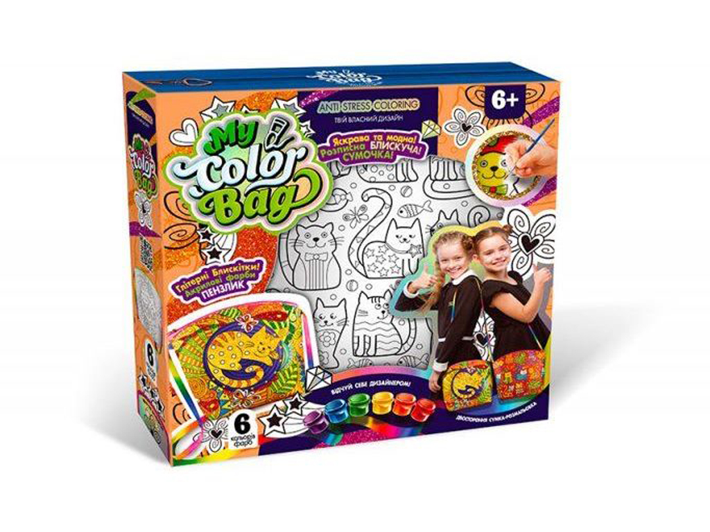 Набір для творчості Сумка-розмальовка My color bag mini, Danko Toys