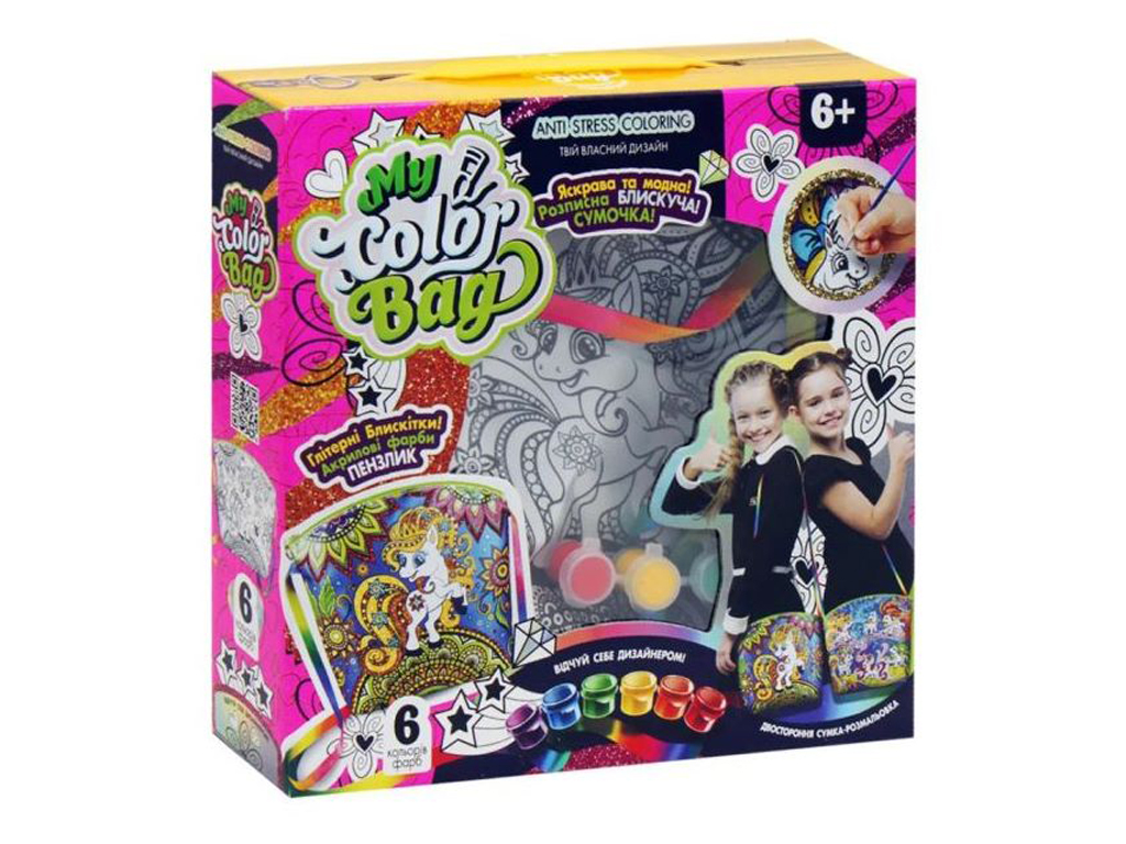 Набір для творчості Сумка-розмальовка My color bag mini, Danko Toys