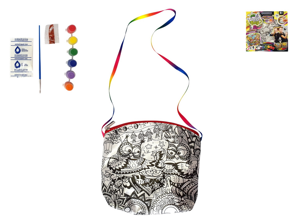 Набір для творчості Сумка-розмальовка міні My color bag mini, Danko Toys